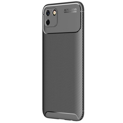 Realme C11 „Fiber“ (TPU) твердый силиконовый чехол - чёрного цвета | Vacins.lv
