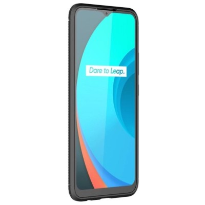 Realme C11 „Fiber“ (TPU) твердый силиконовый чехол - чёрного цвета | Vacins.lv
