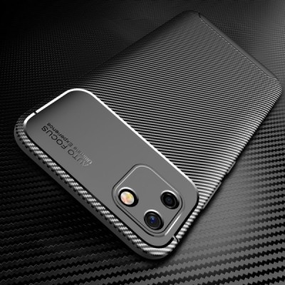 Realme C11 „Fiber“ (TPU) твердый силиконовый чехол - чёрного цвета | Vacins.lv