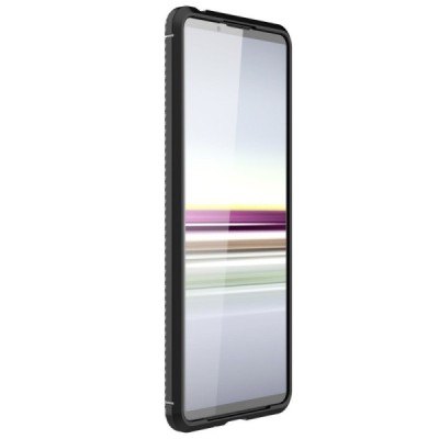 Sony Xperia 5 II „Fiber“ (TPU) твердый силиконовый чехол - чёрного цвета | Vacins.lv