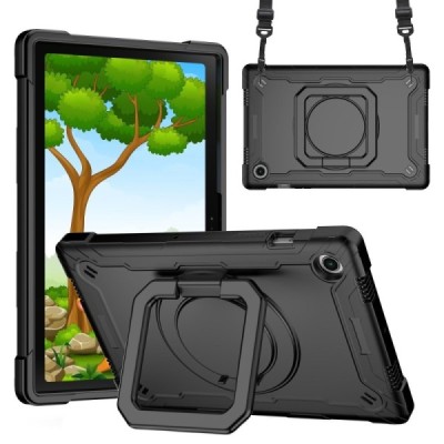 Samsung Galaxy Tab A8 10.5 2021 (X200, X205) усиленная защита - черный (360°), чехол – вставка | Vacins.lv