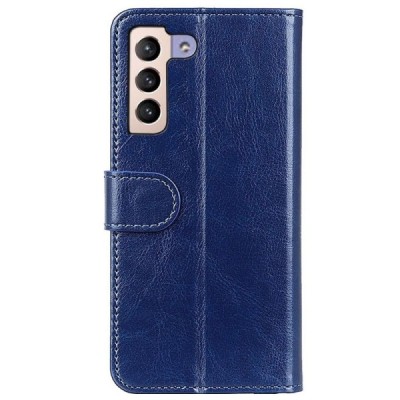 Samsung Galaxy S22 5G (SM-S901X) открываемый синий кожаный чехол - книжка | Vacins.lv