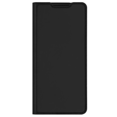 Samsung Galaxy S22 5G (SM-S901X) „Dux Ducis“ Skin sērijas melns ādas atvērams maciņš | Vacins.lv