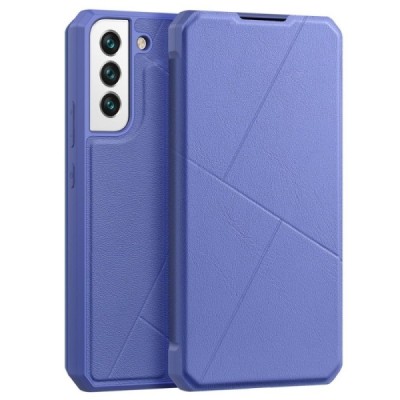 Samsung Galaxy S22 5G (SM-S901X) Dux Ducis Skin X sērijas violeta ādas atvērams maciņš | Vacins.lv