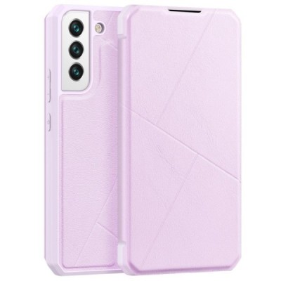 Samsung Galaxy S22 5G (SM-S901X) Dux Ducis Skin X sērijas rozs ādas atvērams maciņš | Vacins.lv