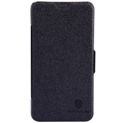 Nillkin Fresh Nokia Lumia 635 atverčiamas juodas odinis dėklas - knygutė / Priedai.lt