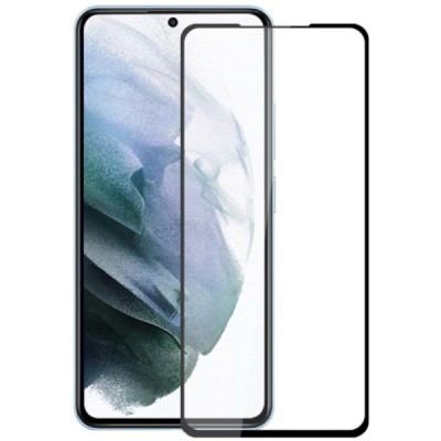 Samsung Galaxy S22 5G (SM-S901X, SM-S911) „Mocolo“ 2.5D Tempered Glass melns ekrāna aizsargstikls | Vacins.lv