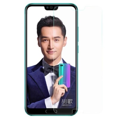 Honor 10 (Huawei Honor 10) „Calans“ 9H Tempered Glass частичное покрытие защитное стекло 0,26 мм - прозрачный | Vacins.lv