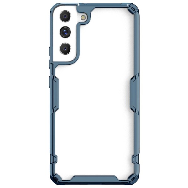 „Nillkin“ Nature TPU Pro усиленный защитный чехол из твердого силикона (TPU) - прозрачный / синий (Galaxy S22+ 5G)