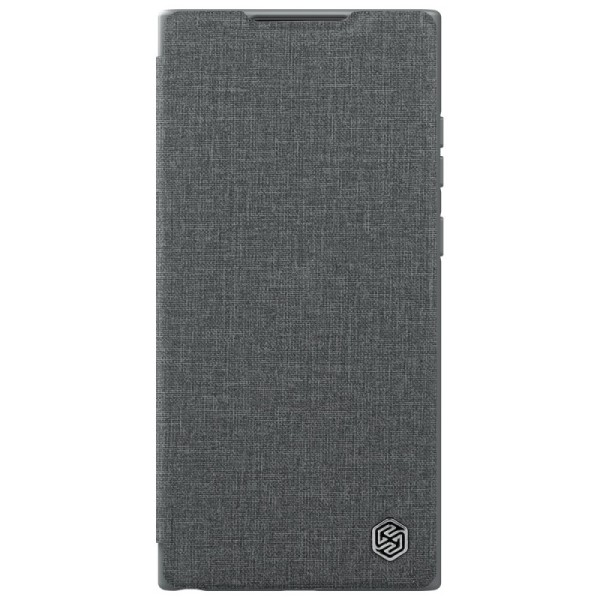Чехол-книжка „Nillkin“ Qin Pro - серый (Galaxy S22 Ultra 5G)