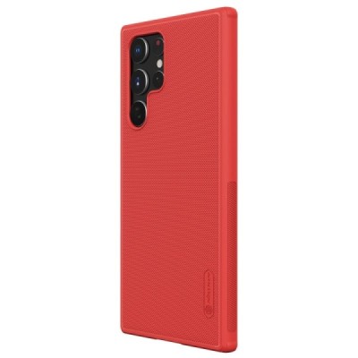Samsung Galaxy S22 Ultra 5G (SM-S908X) „Nillkin“ Frosted Shield Pro sarkans vāciņš, apvalks | Vacins.lv