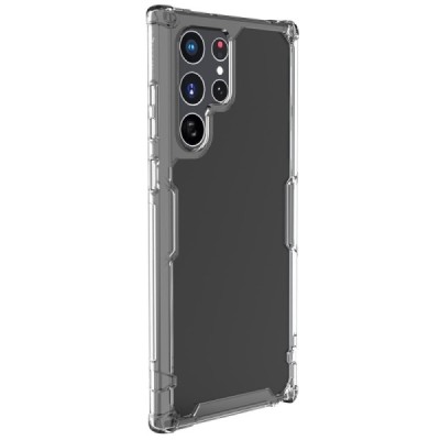 „Nillkin“ Nature TPU Pro Samsung Galaxy S22 Ultra 5G (SM-S908X) pastiprinātas aizsardzības cieta silikona dzidrs vāciņš | Vacins