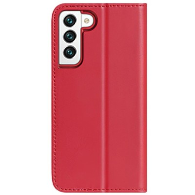 „Dux Ducis“ Hivo серии Samsung Galaxy S22+ 5G (SM-S906X) красный кожаный чехол-книжка | Vacins.lv