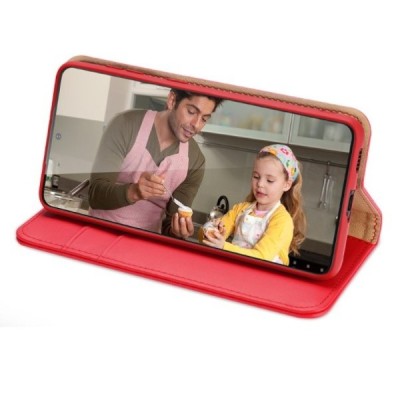„Dux Ducis“ Hivo серии Samsung Galaxy S22+ 5G (SM-S906X) красный кожаный чехол-книжка | Vacins.lv