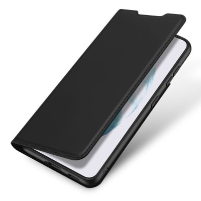 „Dux Ducis“ Skin серии Samsung Galaxy S22+ 5G (SM-S906X) чёрный кожаный чехол-книжка | Vacins.lv