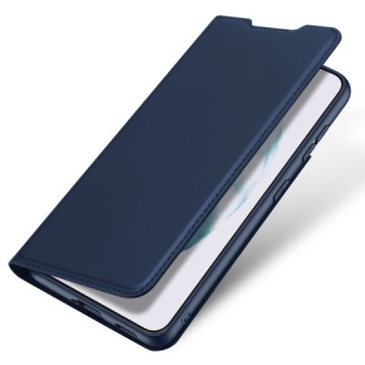 Samsung Galaxy S22+ 5G (SM-S906X) „Dux Ducis“ Skin sērijas zils ādas atvērams maciņš | Vacins.lv