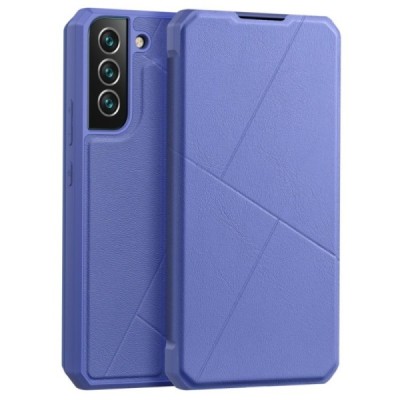Samsung Galaxy S22+ 5G (SM-S906X) Dux Ducis Skin X sērijas zils ādas atvērams maciņš | Vacins.lv