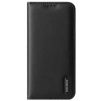 „Dux Ducis“ Hivo серии Samsung Galaxy S22 Ultra 5G (SM-S908X) чёрный кожаный чехол-книжка | Vacins.lv