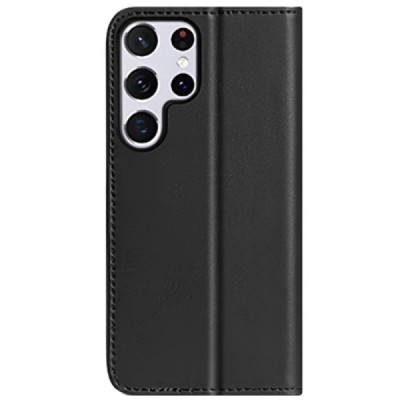 „Dux Ducis“ Hivo серии Samsung Galaxy S22 Ultra 5G (SM-S908X) чёрный кожаный чехол-книжка | Vacins.lv