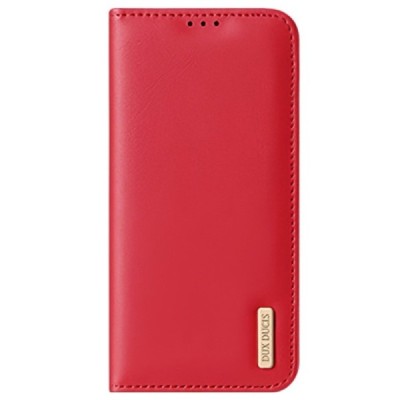 „Dux Ducis“ Hivo серии Samsung Galaxy S22 Ultra 5G (SM-S908X) красный кожаный чехол-книжка | Vacins.lv