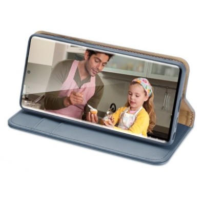 „Dux Ducis“ Hivo серии Samsung Galaxy S22 Ultra 5G (SM-S908X) синий кожаный чехол-книжка | Vacins.lv