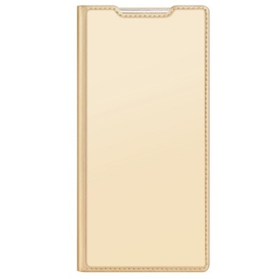 „Dux Ducis“ Skin серии Samsung Galaxy S22 Ultra 5G (SM-S908X) золотой кожаный чехол-книжка | Vacins.lv