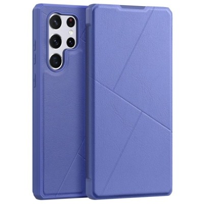 Dux Ducis Skin X серии Samsung Galaxy S22 Ultra 5G (SM-S908X) фиолетовый кожаный чехол-книжка | Priedai.lt