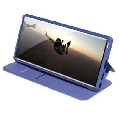 Dux Ducis Skin X серии Samsung Galaxy S22 Ultra 5G (SM-S908X) фиолетовый кожаный чехол-книжка | Priedai.lt