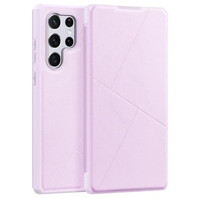 Dux Ducis Skin X серии Samsung Galaxy S22 Ultra 5G (SM-S908X) розовый кожаный чехол-книжка | Priedai.lt