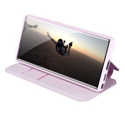 Dux Ducis Skin X серии Samsung Galaxy S22 Ultra 5G (SM-S908X) розовый кожаный чехол-книжка | Priedai.lt