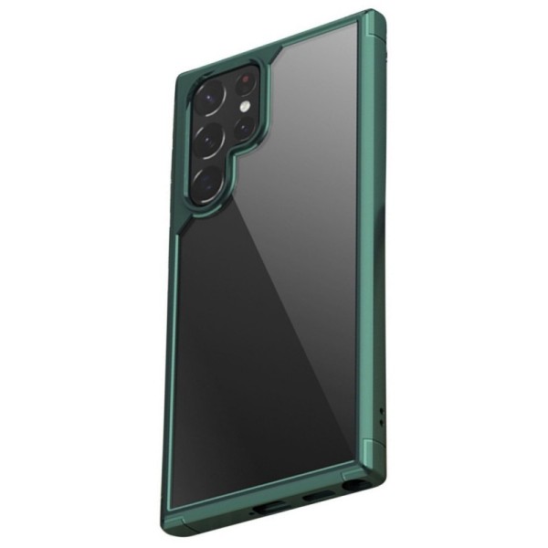 „IPAKY“ Royal чехол - прозрачный, зелёный (Galaxy S22 Ultra 5G)
