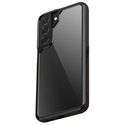 Samsung Galaxy S22+ 5G (SM-S906X) elegants „IPAKY“ Royal dzidrs (caurspīdīgs) silikona apvalks (apmales melnā krāsā) | Vacins.lv