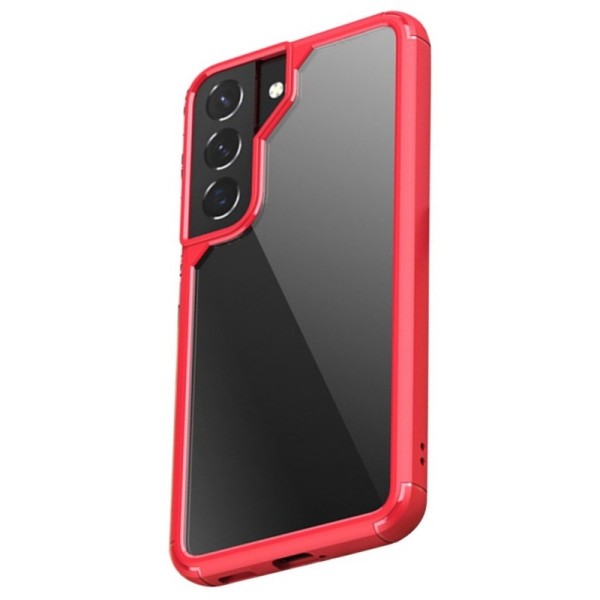 „IPAKY“ Royal чехол - прозрачный, красный (Galaxy S22 5G)