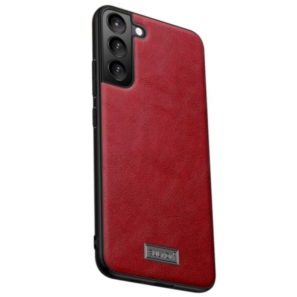 „Sulada“ Leather ādas apvalks - sarkans (Galaxy S22 5G)