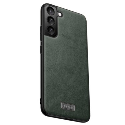 „Sulada“ Leather Samsung Galaxy S22 5G (SM-S901X) zaļš ādas apvalks | Vacins.lv