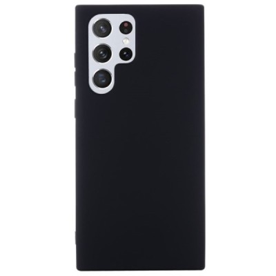 Samsung Galaxy S22 Ultra 5G (SM-S908X) Shell (TPU) твердый силиконовый чехол - чёрный | Vacins.lv