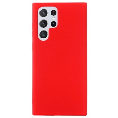 Samsung Galaxy S22 Ultra 5G (SM-S908X) Shell (TPU) твердый силиконовый чехол - красный | Vacins.lv