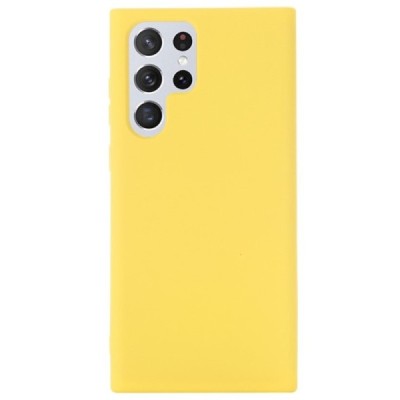 Samsung Galaxy S22 Ultra 5G (SM-S908X) Shell (TPU) твердый силиконовый чехол - жёлтый | Vacins.lv