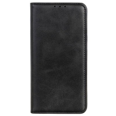 Samsung Galaxy S22 Ultra 5G (SM-S908X) „Split“ чёрный кожаный чехол-книжка | Vacins.lv