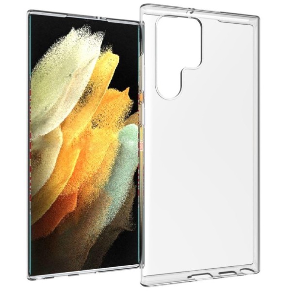 Твердый силиконовый чехол (TPU) - прозрачный (Galaxy S22 Ultra 5G)