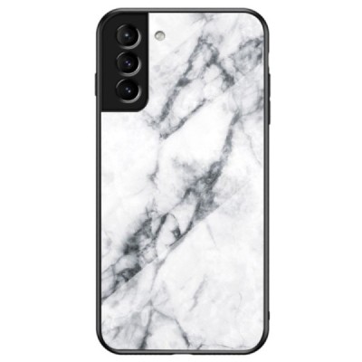 Samsung Galaxy S22+ 5G (SM-S906X) „Marble“ cieta silikona (TPU) balts apvalks | vacins.lv