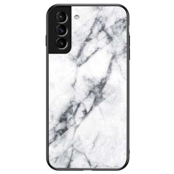 „Marble“ cieta silikona (TPU) apvalks - balts (Galaxy S22+ 5G)
