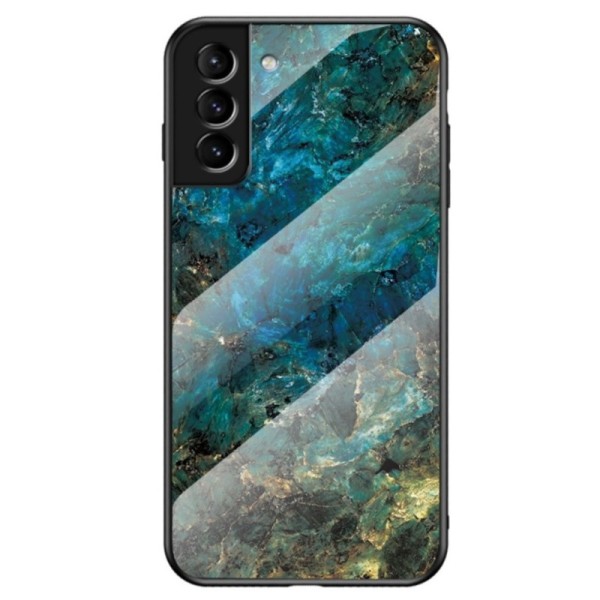 „Marble“ твердый силиконовый (TPU) чехол - синий (Galaxy S22 5G)