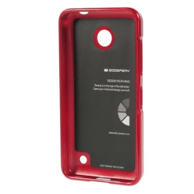 Nokia Lumia 635 Mercury sarkans cieta silikona (TPU) futrālis / Vacins.lv