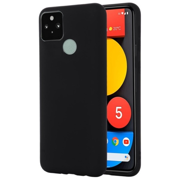 „Shell“ cieta silikona (TPU) apvalks - melns (Pixel 5A 5G)