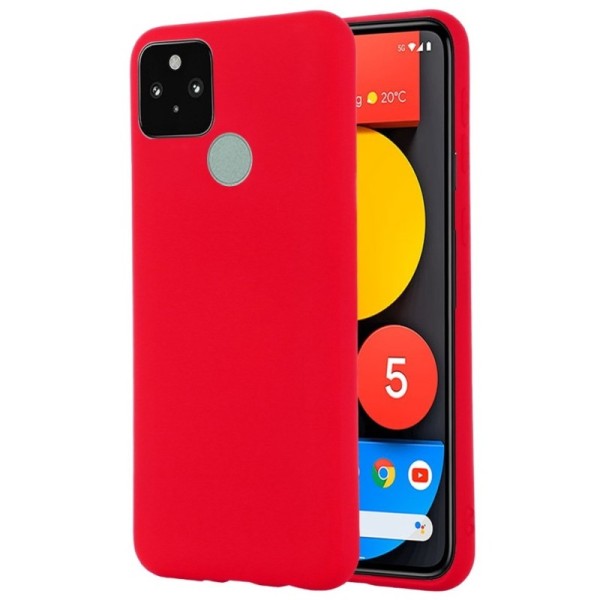 Твердый силиконовый чехол (TPU) „Shell“ - красный (Pixel 5A 5G)