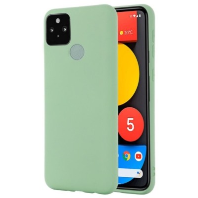Google Pixel 5A 5G Shell (TPU) твердый силиконовый чехол - зелёный | Vacins.lv