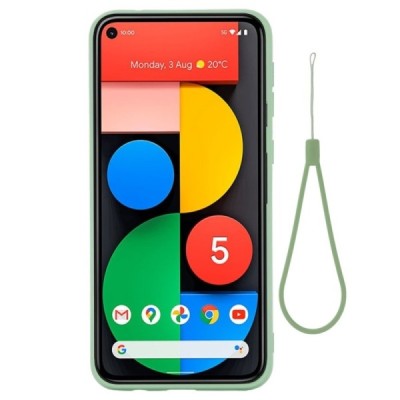 Google Pixel 5A 5G Shell (TPU) твердый силиконовый чехол - зелёный | Vacins.lv