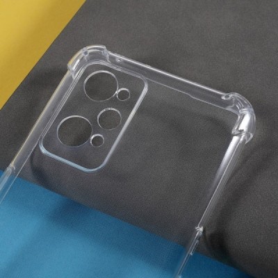 Realme GT Neo2 усиленный защитный твердый силиконовый прозрачный чехол из TPU | Vacins.lv