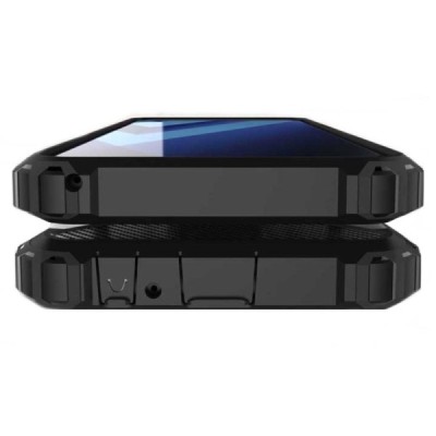 Samsung Galaxy A8 2018 (A530F) усиленный защитный чёрный твердый силиконовый чехол (TPU) | Vacins.lv